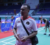 Timnas Bulutangkis Indonesia Lakukan Adaptasi Venue SEA Games 2021